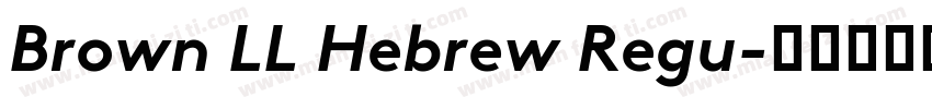 Brown LL Hebrew Regu字体转换